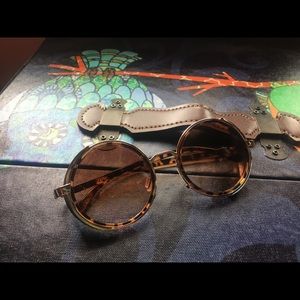 Steampunk leopard print sunglasses